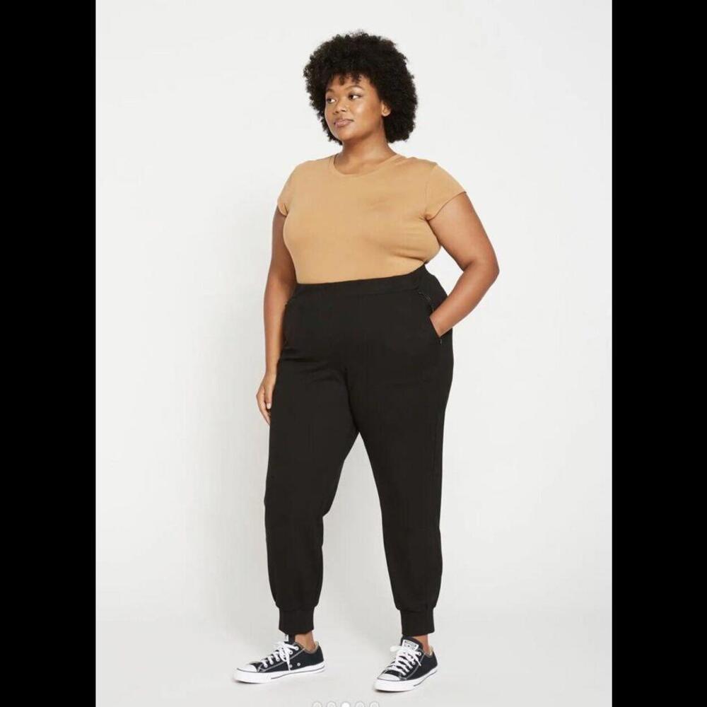 Universal Standard Wool/polyester Blend Black Jogger Pants Size S 14-16 New /tag